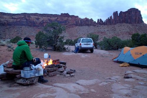 Acampados en Indian Creek